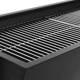 set rotissoire barbecue charbon acier inoxydable 4 roues 5 | jardinna