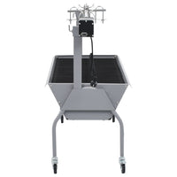 set rotissoire barbecue roues a charbon acier inoxydable 3 | jardinna