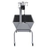 set rotissoire barbecue roues a charbon acier inoxydable 3 | jardinna