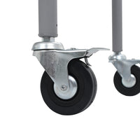 set rotissoire barbecue roues a charbon acier inoxydable 6 | jardinna
