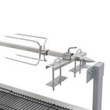 set rotissoire barbecue roues a charbon acier inoxydable 7 | jardinna