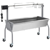 set rotissoire barbecue roues a charbon acier inoxydable default title 1 | jardinna
