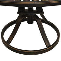 Set Bistro 3Pcs Table Élargie - Aluminium Bronze Vintage - Jardinna 9