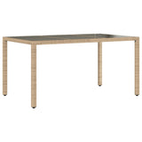 table jardin verre trempe polyvalente design resine tressee 2 | jardinna