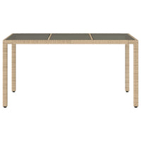 table jardin verre trempe polyvalente design resine tressee 4 | jardinna