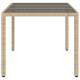table jardin verre trempe polyvalente design resine tressee 5 | jardinna