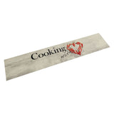 tapis antiderapant cuisine velours design cooking with love 1 60 x 300 cm | jardinna