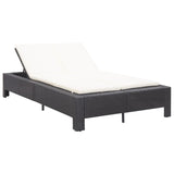 transat jardin confortable chaise longue ideale piscine exterieur noir blanc | jardinna