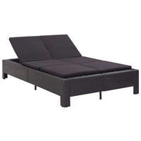 transat jardin confortable chaise longue ideale piscine exterieur noir | jardinna