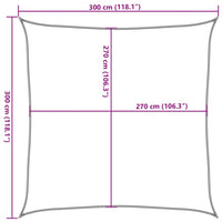 voile dombrage anti uv carre top collection anthracite 9 | jardinna