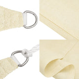 voile dombrage anti uv carre top collection creme 3 | jardinna