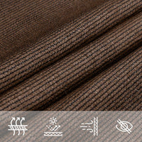 voile dombrage anti uv carre top collection marron 2 | jardinna