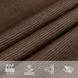 voile dombrage anti uv carre top collection marron 2 | jardinna