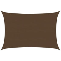 voile dombrage anti uv rectangulaire top collection marron 2 | jardinna