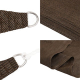 voile dombrage anti uv rectangulaire top collection marron 6 | jardinna