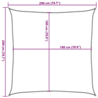 voile dombrage anti uv rectangulaire top collection rouge 7 | jardinna