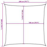 voile dombrage anti uv rectangulaire top collection rouge 7 | jardinna