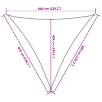 Voile D'ombrage 160 G/M² Pehd Noir