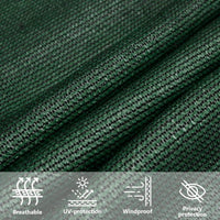 voile dombrage anti uv triangulaire top collection vert fonce 9 | jardinna
