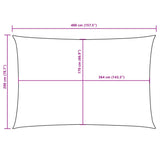 Voile De Parasol Tissu Oxford Rectangulaire Terre Cuite Couleur Terre Cuite