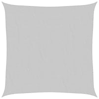 Voile D'ombrage 4,5X4,5 M 100% Polyester Oxford Gris Clair