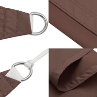 Voile De Parasol Tissu Oxford Carré Marron