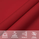 Voile De Parasol Tissu Oxford Carré Rouge