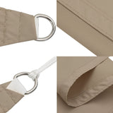 voile dombrage haute qualite oxford carre gamme premium taupe 5 | jardinna