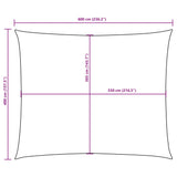 Voile De Parasol Tissu Oxford Rectangulaire Anthracite