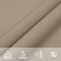 voile dombrage haute qualite oxford rectangulaire premium taupe 7 | jardinna