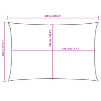 Voile De Parasol Tissu Oxford Rectangulaire Vert Foncé