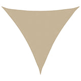voile dombrage haute qualite oxford triangulaire gamme premium beige 3 x 3 x 4 | jardinna
