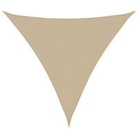 voile dombrage haute qualite oxford triangulaire gamme premium beige 4 x 4 x 5 | jardinna
