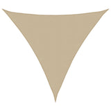 voile dombrage haute qualite oxford triangulaire gamme premium beige 4 x 4 x 5 | jardinna