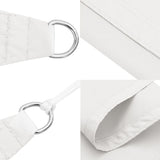 Voile D'ombrage 100 % Polyester Oxford Blanc