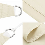 voile dombrage haute qualite oxford triangulaire gamme premium creme 2 | jardinna