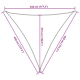 voile dombrage haute qualite oxford triangulaire premium gris clair 2 | jardinna