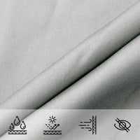Voile D'ombrage 4,5X4,5X4,5 M 100% Polyester Oxford Gris Clair