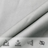 Voile D'ombrage 4,5X4,5X4,5 M 100% Polyester Oxford Gris Clair