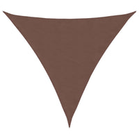 Voile De Parasol Tissu Oxford Triangulaire 4,5X4,5X4,5 M Marron