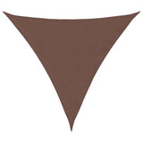 Voile De Parasol Tissu Oxford Triangulaire 4,5X4,5X4,5 M Marron