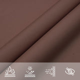 voile dombrage haute qualite oxford triangulaire premium marron 7 | jardinna
