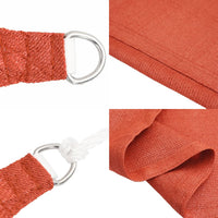 Voile D'ombrage 160 G/M² Terre Cuite Pehd Couleur Terre Cuite