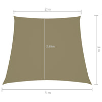 Voile De Parasol Tissu Oxford Trapèze