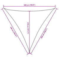 voile dombrage oxford triangulaire gamme premium bleu 9 | jardinna