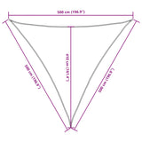 voile dombrage oxford triangulaire gamme premium bleu 9 | jardinna