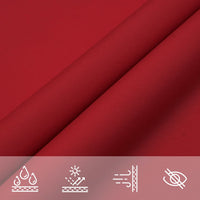 voile dombrage oxford triangulaire gamme premium rouge 3 | jardinna