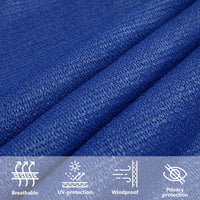 Voile D'ombrage 160 G/M² Rectangulaire Pehd Bleu