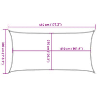voile dombrage permeable rectangulaire top collection gris clair 5 | jardinna