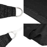 Voile D'ombrage 160 G/M² Rectangulaire Pehd Noir